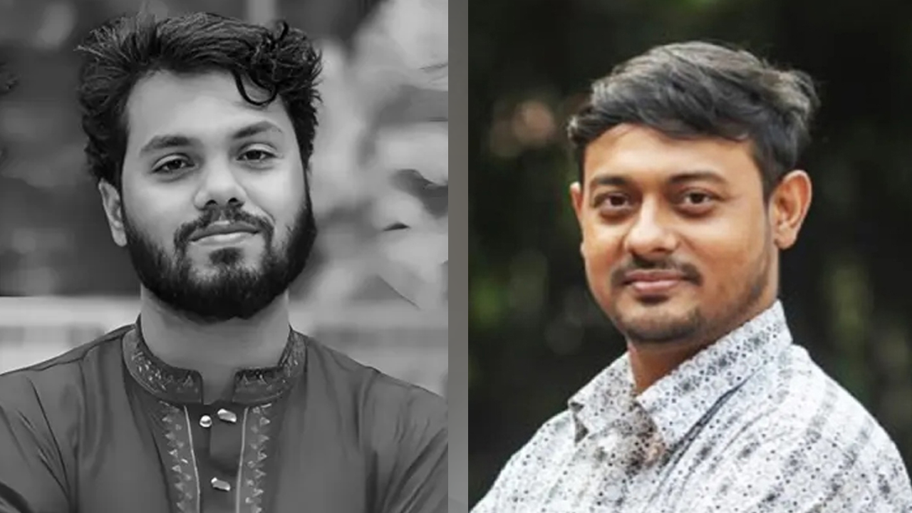 ওসমান হাদি ও নাসীরুদ্দীন পাটওয়ারী। ছবি : সংগৃহীত