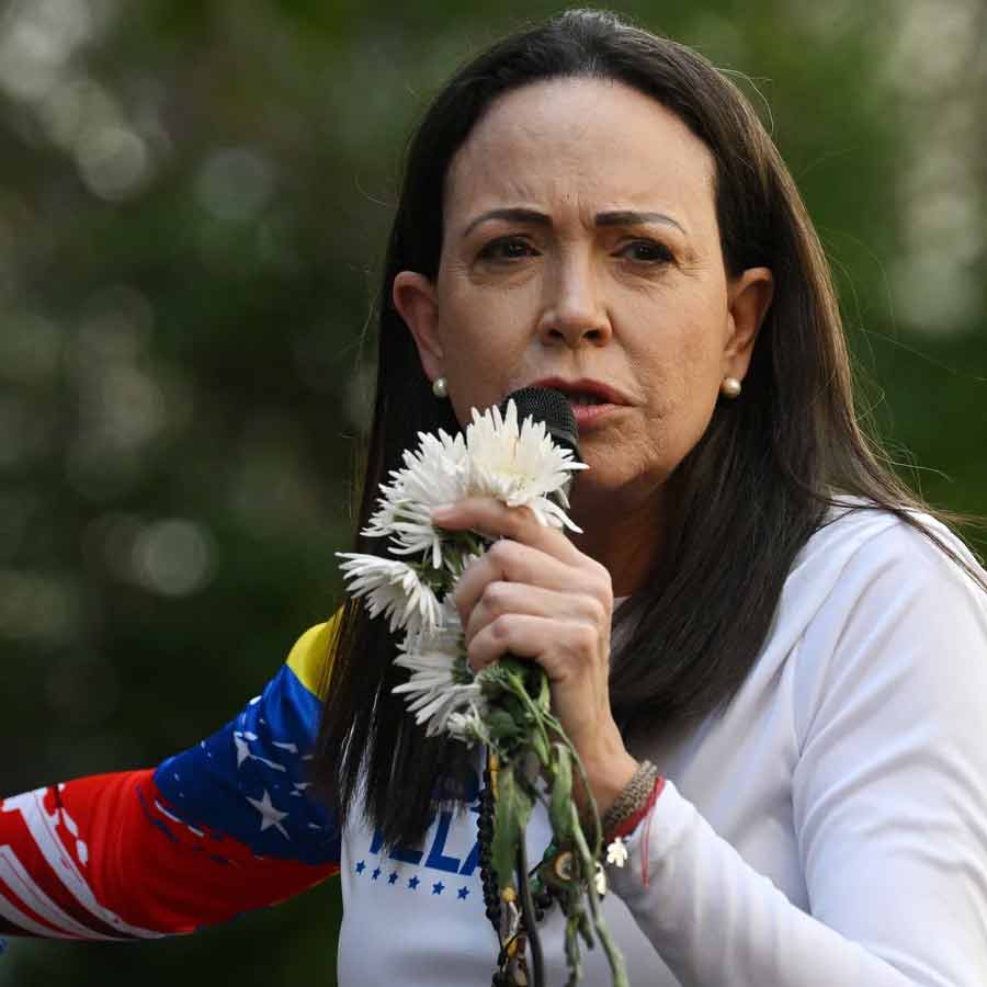 নোবেল শান্তি পুরস্কারজয়ী মারিয়া কোরিনা মাচাদো সংগৃহীত ছবি